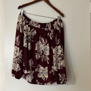 Off-the-Shoulder Blouse, Plum Purple, Size M